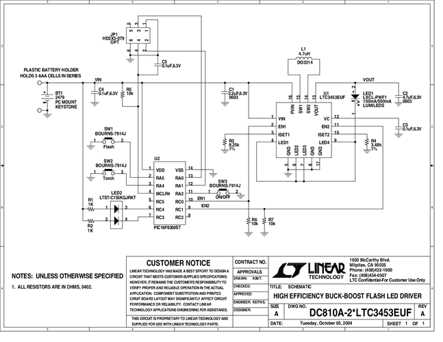DC810A - Schematic