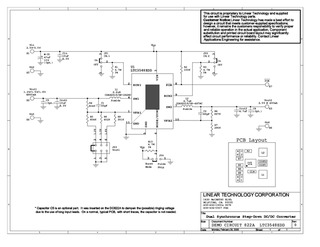 DC822A - Schematic