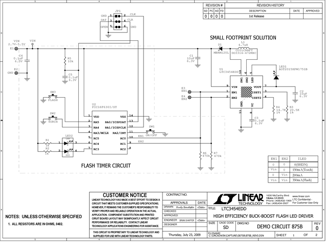 DC875B - Schematic