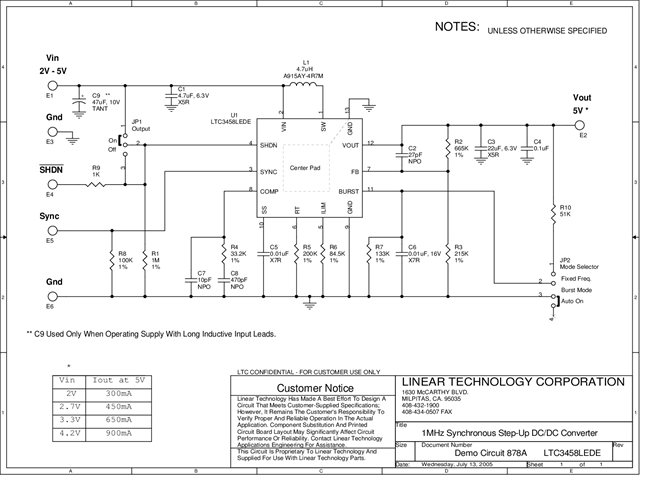 DC878A - Schematic