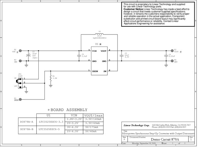 DC879A-A - Schematic