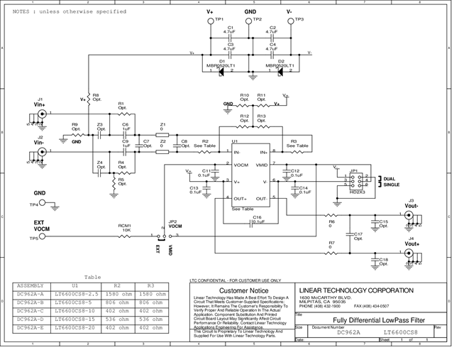 DC962A-A - Schematic