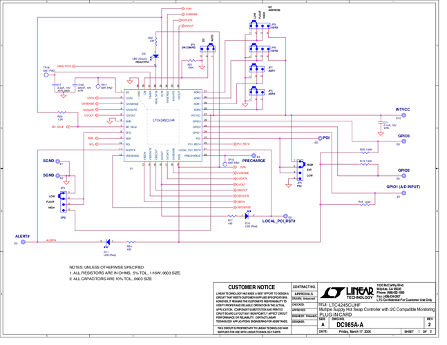 DC985A - Schematic