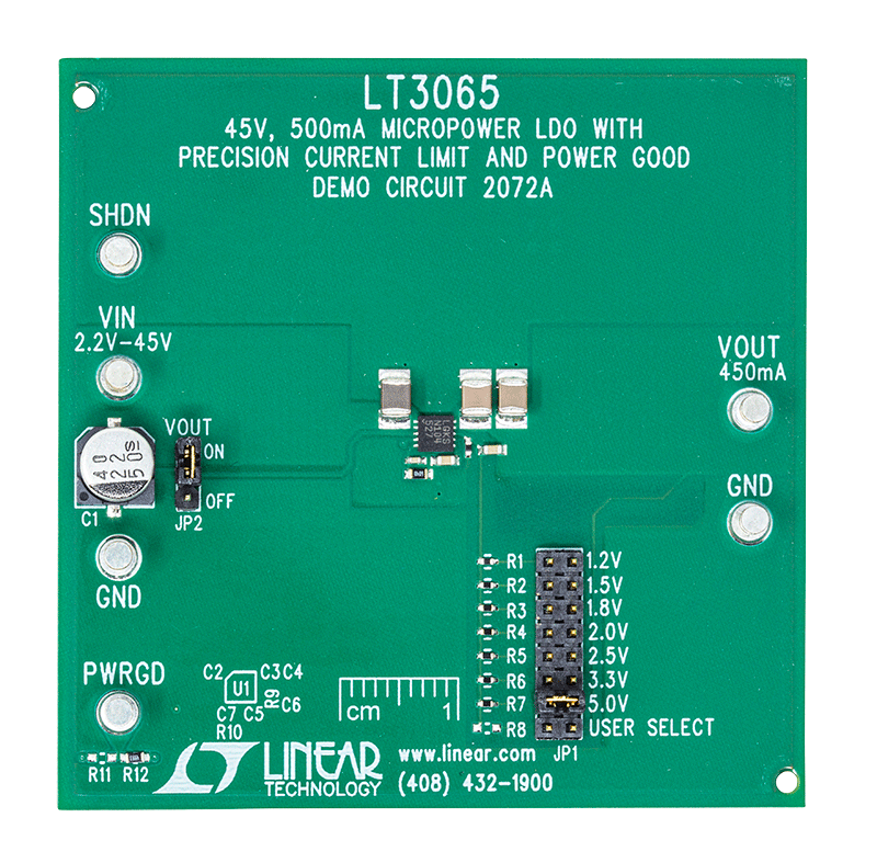 DC2072A Evaluation Board - Top View