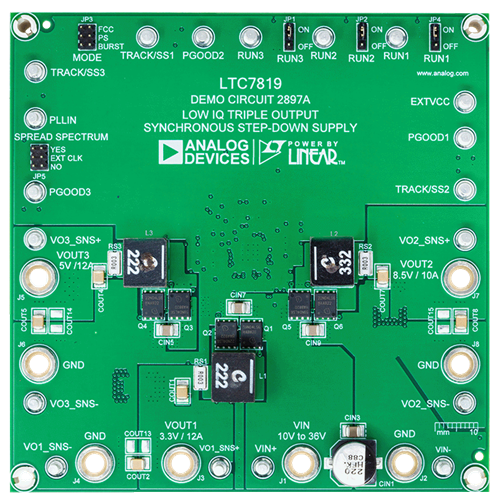 DC2897A Evaluation Board - Top View