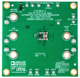 DC3113A Evaluation Board - Top View