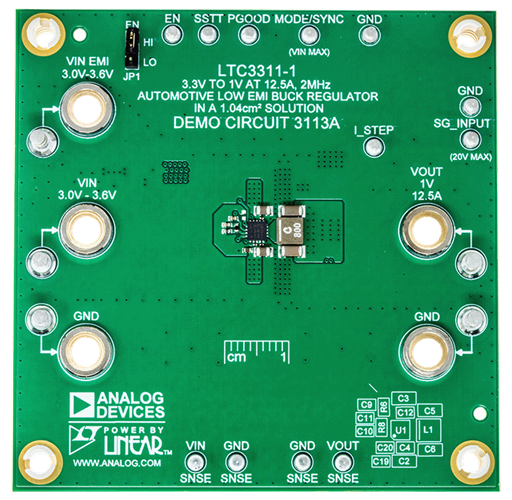 DC3113A Evaluation Board - Top View