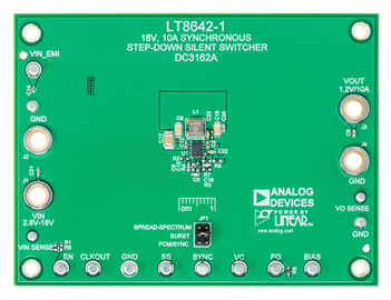 DC3162A Evaluation Board - Top View