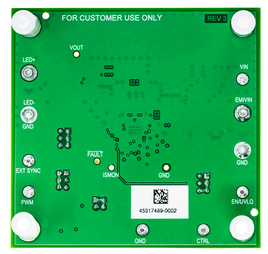 EVAL-LT8376-AZ Evaluation Board - Bottom View