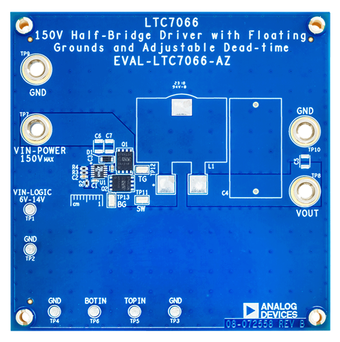 EVAL-LTC7066-AZ Evaluation Board - Top View