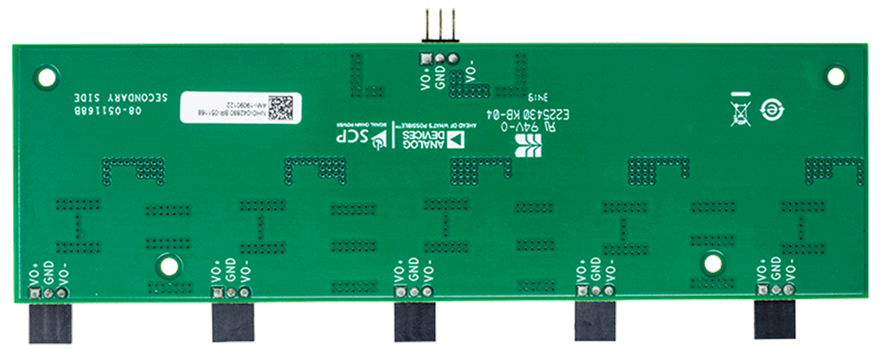 Signal Chain Power Connection Hardware - Bottom View
