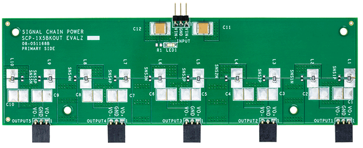 Signal Chain Power Connection Hardware - Top View