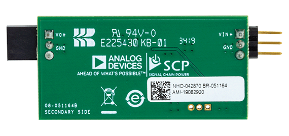 LT1962 Signal Chain Evaluation Board - Bottom View