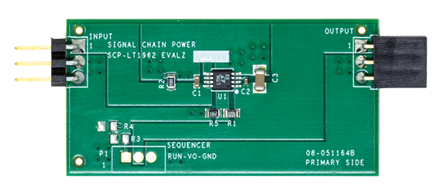 LT1962 Signal Chain Evaluation Board - Top View