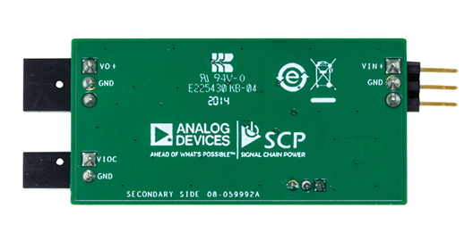 LT3461 Signal Chain Evaluation Board - Bottom View