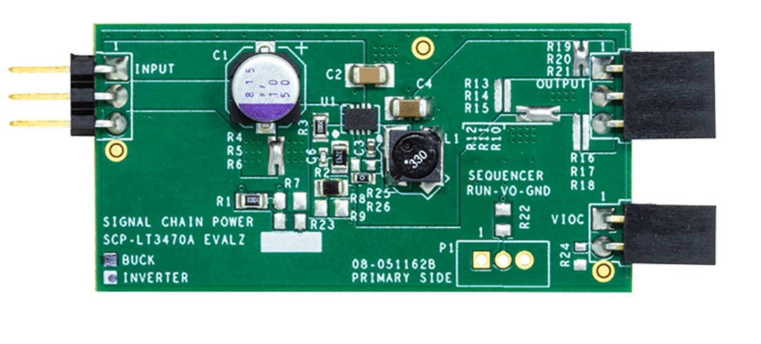 LT3470A Signal Chain Evaluation Board - Top View