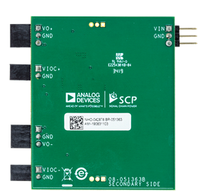 LT3471 Signal Chain Evaluation Board - Bottom View