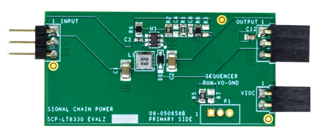 LT8330 Signal Chain Evaluation Board - Top View