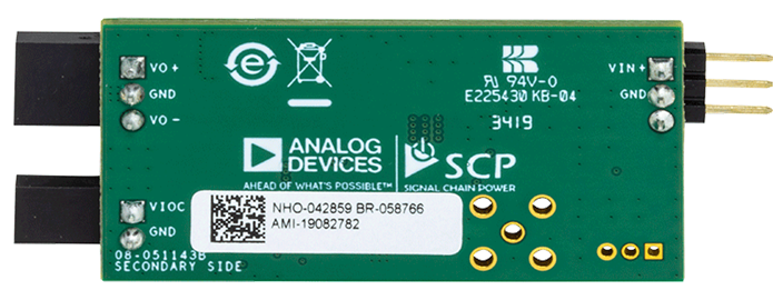 LT8362 Signal Chain Evaluation Board - Bottom View