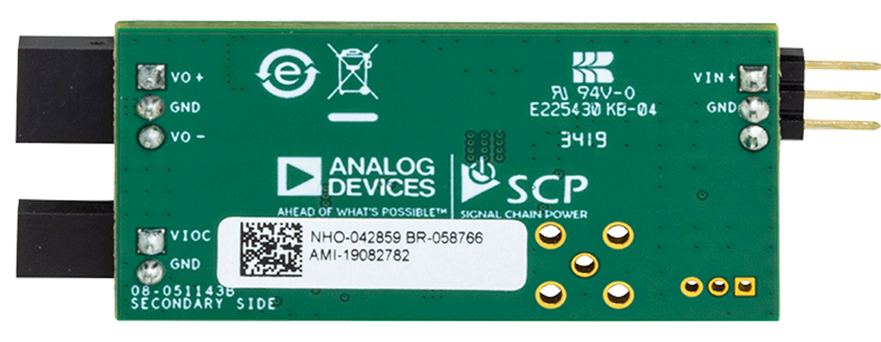 LT8362 Signal Chain Evaluation Board - Bottom View