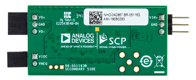 LT8609S Signal Chain Evaluation Board - Bottom View