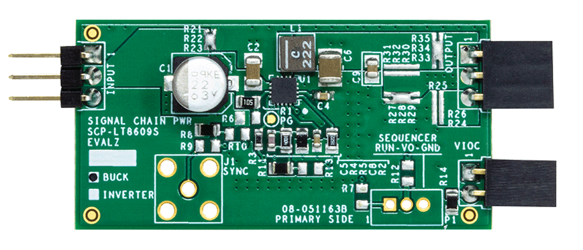 LT8609S Signal Chain Evaluation Board - Top View