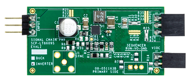 LT8609S Signal Chain Evaluation Board - Top View