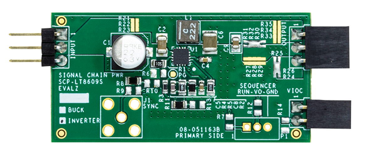 LT8609S Signal Chain Evaluation Board - Top View
