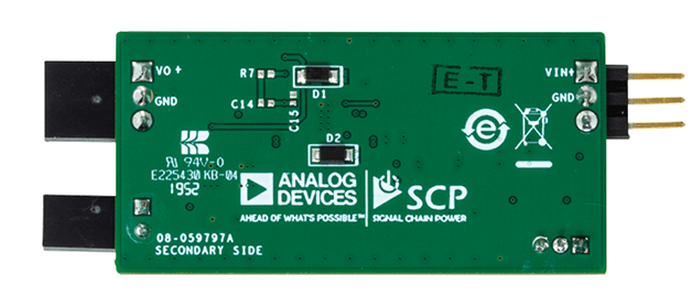 LTC3114 Signal Chain Evaluation Board - Bottom View