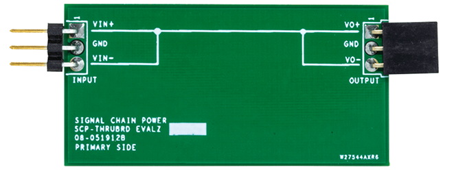 Signal Chain Power Connection Hardware - Top View