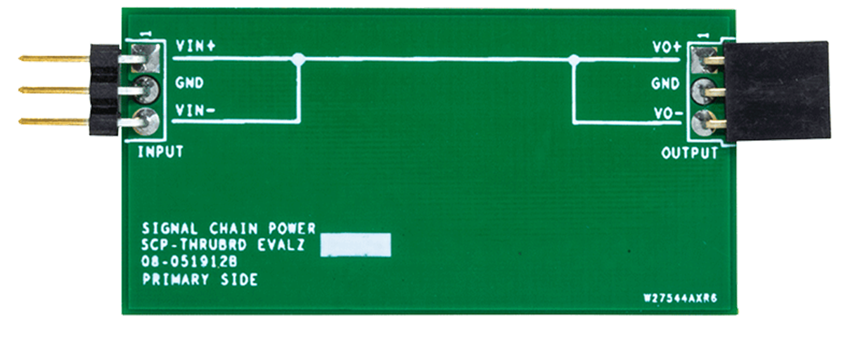 Signal Chain Power Connection Hardware - Top View