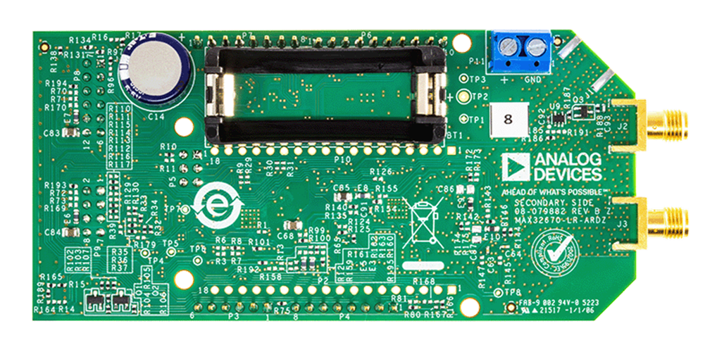 MAX32670-LR-ARDZ Board Photo Bottom View