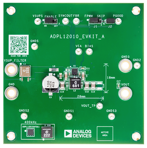 ADPL12010EVKIT Board Photo Top View