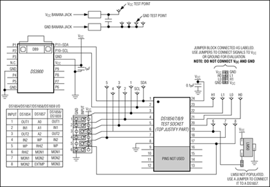 DS185XEVKIT: Typical Application Circuit