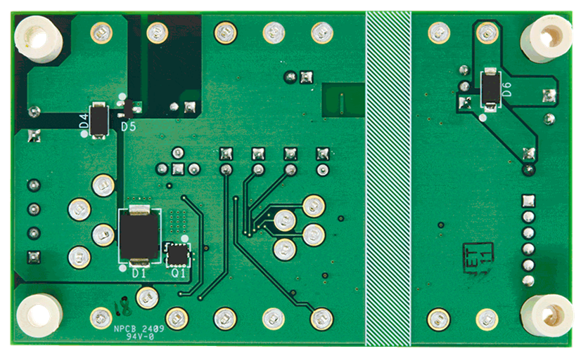 MAX14918AEVKIT Board Photo Bottom View