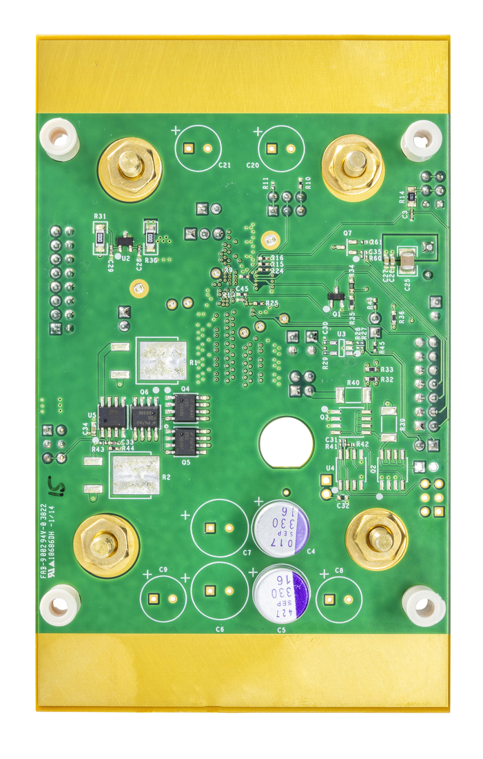 MAX16550EVKIT Board Photo Bottom View