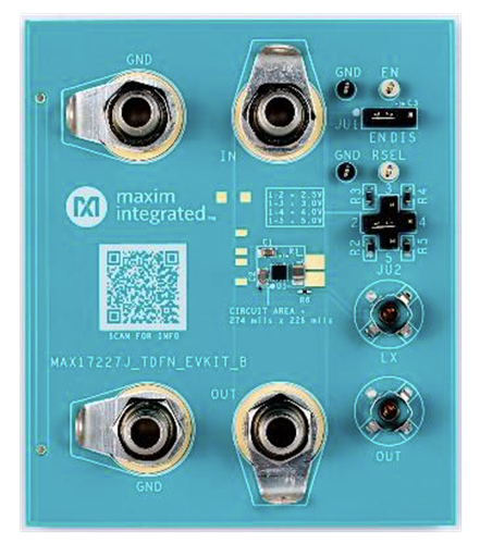 MAX17227JEVK-TDFN: Board Photo