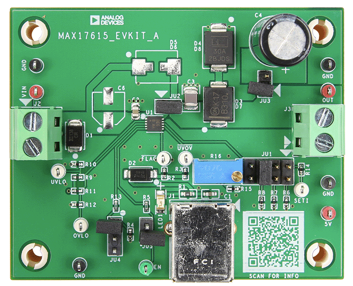 MAX17615EVKIT: Board Photo