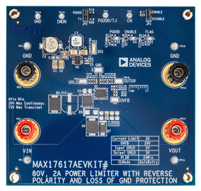 MAX17617AEVKIT Board Photo Top View