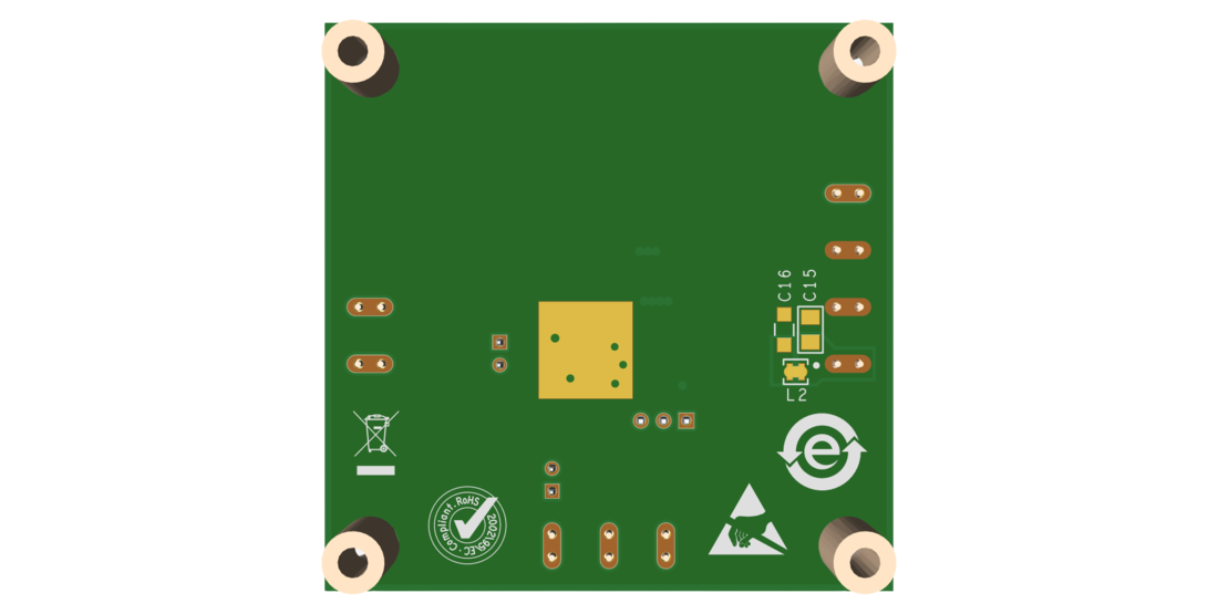 MAX17760AAEVKIT Evaluation Board Bottom View