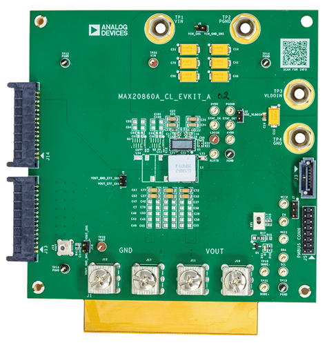 MAX20860AEVKIT Board Photo Top View
