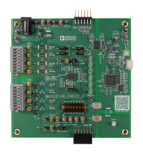 MAX22196 EV Kit - Top View