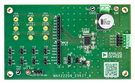 MAX22208EVKIT Board Photo Top