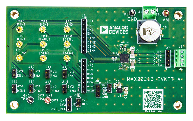 MAX22213EVKIT Board Photo Top