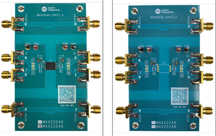MAX22246CWEVKIT, MAX2224XWEVKIT: Board Photo