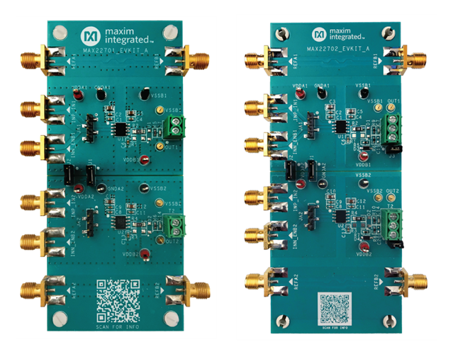 MAX22701EVKIT, MAX22702EVKIT: Board Photo