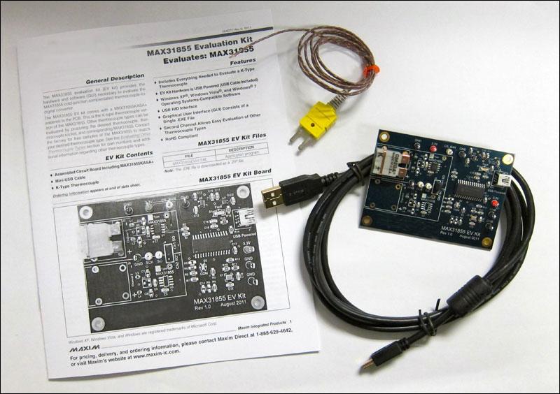 MAX31855EVKIT Evaluation Board | Analog Devices