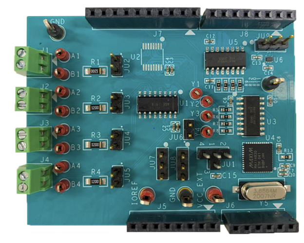 MAX33076ESHLD: Board Photo