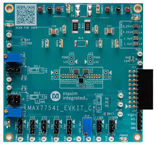 MAX77541EVKIT: Board Photo