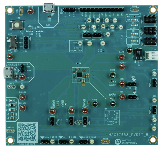 MAX77658EVKIT: Board Photo